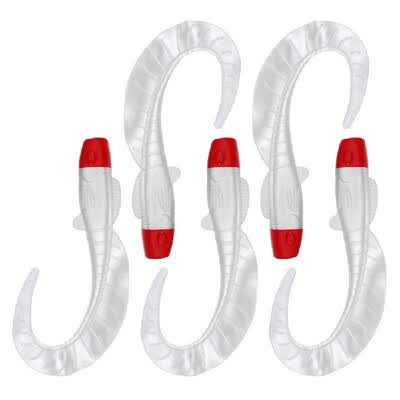 Lixada 5PCS 115cm 13g Soft Fish Lure Soft Bait Artificial Sea Fishing Lures